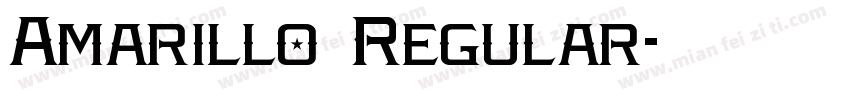 Amarillo Regular字体转换